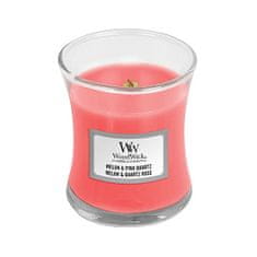 Woodwick Vonná sviečka váza Melon & Pink Quartz 85 g
