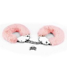 Lovetoy Sexy ružová putá s plyšom Lovetoy Fetish Fluffy Handcuffs