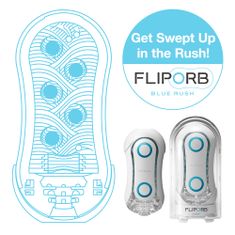 Tenga Tenga Flip Orb Blue Rush