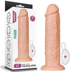 Lovetoy LoveToy Realistic Long Vibrating Dildo 11" (27 cm), vibračné dildo s prísavkou