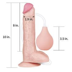 Lovetoy LoveToy Squirt Extreme Dildo 10" (25 cm), realistické striekajúcej dildo