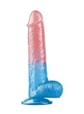 Lovetoy Lovetoy Dazzle Studs 9" (23 cm), dvojfarebné dildo s prísavkou