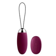 SVAKOM Elva Remote-Controlled Smart Vibrating egg Violet, fialové vibračné vajíčko s diaľkovým ovládaním 8 x 3,2 cm