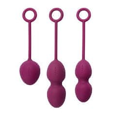 svakom Set 3 luxusných venušiných guličiek SVAKOM Nova Kegel Balls Violet