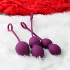 svakom Set 3 luxusných venušiných guličiek SVAKOM Nova Kegel Balls Violet