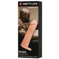 PRETTY LOVE Realistický návlek Pretty Love Penis Sleeve Medium 16cm