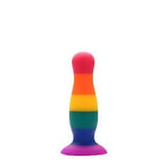 Dreamtoys Dúhový pride análny kolík COLORFUL LOVE malý silikónový 10,5x3 cm