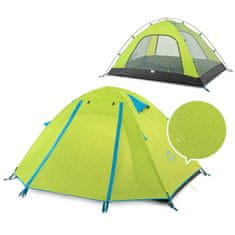 Naturehike  stan P3 pre 3 osoby upg. Váha 2300g - zelený