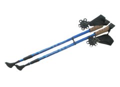 Trekové teleskopické palice NORDIC WALKING 70-135 modrá