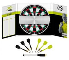 XQMAX Šípky s terčom 42 cm Michael van Gerwen - Kabinet SET