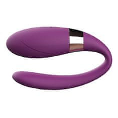 Boss Series Párový vibrátor V-Vibe Purple na diaľkové ovládanie, USB nabíjací, 7 režimov