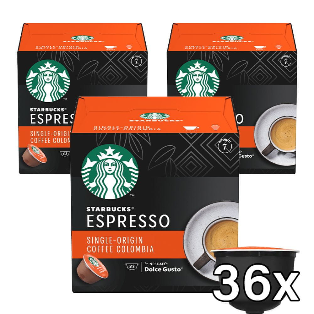 Starbucks by Nescafé Dolce Gusto Medium Espresso Colombia, 3 balenia