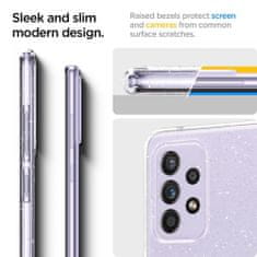 Spigen Liquid Crystal silikónový kryt na Samsung Galaxy A52 5G/4G, glitter priesvitný