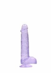 Shots Toys Shots REALROCK Realistic Dildo with Balls Purple 15 cm