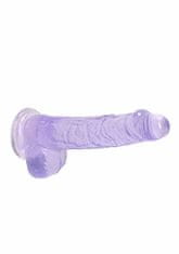 Shots Toys Shots REALROCK Realistic Dildo with Balls Purple 15 cm