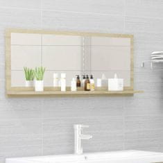 Vidaxl Kúpeľňové zrkadlo, dub sonoma 90x10,5x37 cm, drevotrieska