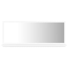Vidaxl Kúpeľňové zrkadlo, biele 90x10,5x37 cm, drevotrieska