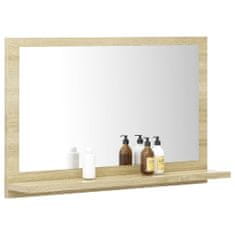 Vidaxl Kúpeľňové zrkadlo, dub sonoma 60x10,5x37 cm, drevotrieska