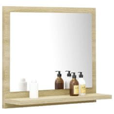 Vidaxl Kúpeľňové zrkadlo, dub sonoma 40x10,5x37 cm, drevotrieska