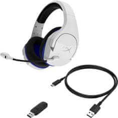 HyperX Cloud Stinger Core Wireless, biela (HHSS1C-KB-WT/G)