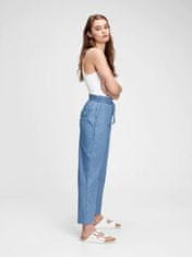 Gap Nohavice hr linen wide leg chambray 4