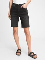 Gap Džínsové kraťasy 9" high rise denim bermuda shorts 24REG