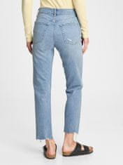 Gap Džínsy high rise distressed cheeky straight 27LONG