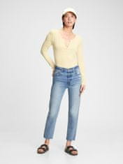 Gap Džínsy high rise distressed cheeky straight 27LONG