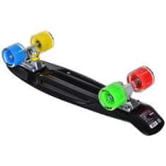 Enero Pennyboard s LED kolieskami 56 cm, čierny S-124