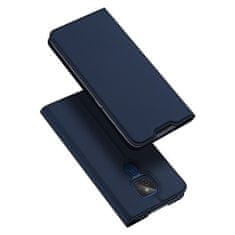 Dux Ducis Skin Pro knižkové kožené puzdro na Motorola Moto G9 Play / Moto E7 Plus, modré
