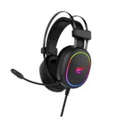 Havit Gamenote H2016d RGB herné slúchadlá USB + 3.5mm, čierne