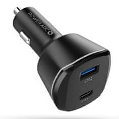 Spigen Powerarc USB / USB-C autonabíjačka QC PD 30W, čierna