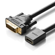 Ugreen 20118 adaptér DVI - HDMI, čierny