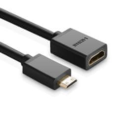 Ugreen 20137 adaptér Mini HDMI - HDMI, M/F, čierny