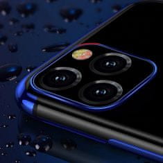 IZMAEL Puzdro Clear Color s farebným lemom pre Samsung Galaxy S21 5G - Modrá KP10813