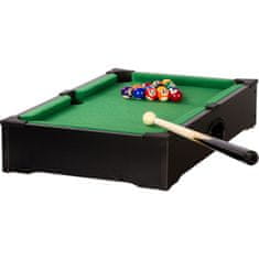 shumee Mini biliard pool s príslušenstvom 51 x 31 x 10 cm - čierny