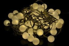 Greatstore Záhradné párty osvetlenie – vonkajšie 50 LED teplá biela