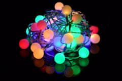 Greatstore Záhradné párty osvetlenie – vonkajšie 50 LED pastelové farby
