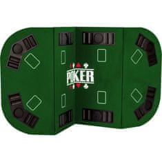 Greatstore Skladacia pokerová podložka - zelená