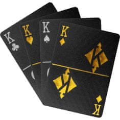 Greatstore Poker karty plastové - čierne/zlaté