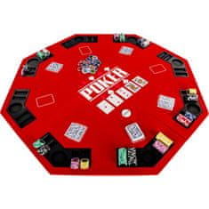 Greatstore Skladacia pokerová podložka - červená