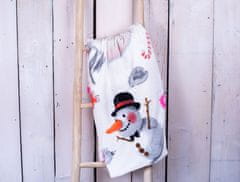 Greatstore Deka z mikrovlákna 150 x 200 cm – Snowman