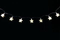 shumee Vianočná svetelná reťaz - hviezdy, teple biela
