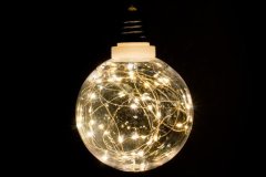 Greatstore Vianočná dekorácia - žiarovka - 40 LED teplá biela