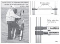 Greatstore Teleskopický rebrík G21 GA-TZ13 -3,8M Hliníkový