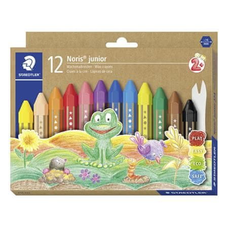 Staedtler Voskovky "Noris Junior", 12 farieb, jumbo, 224 C12