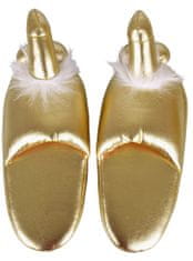 You2toys Zlaté žartovné papuče s penisom Penis Slippers Gold