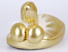 You2toys Zlaté žartovné papuče s penisom Penis Slippers Gold