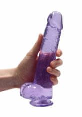 Shots Toys Shots REALROCK Realistic Dildo with Balls Purple 22 cm