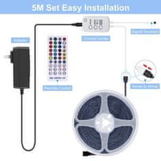 X-SITE LED RGB páska DD-005App, SMD2835, 40 tlačidiel, IP65, 5m